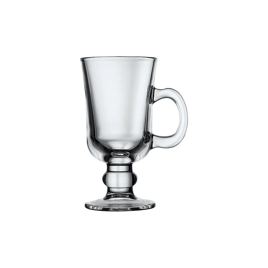 Steelite P55141 8.5oz Coffee Mug, 5-3/4" H, 3" T, 4-1/8" B, Clear Soda Lime Glass, Pasabahce, Sold per Dozen
