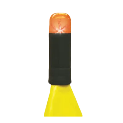 Thunder Group PLFL330 Flashing Hazard Light, 360° Visibility, Yellow, Battery Operated, Portable