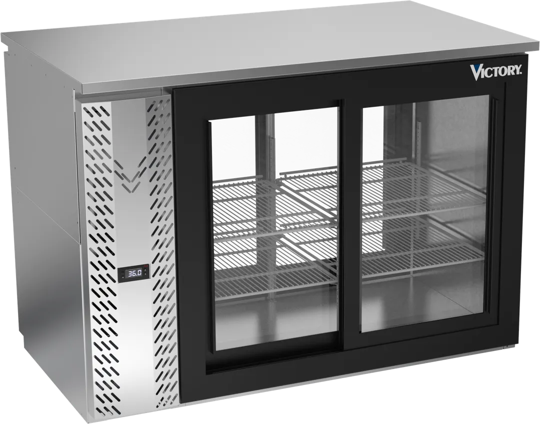 Victory VBBN48HC-GS-PT-S Cooler, 48" W x 27-7/8" D x 34" H, 12.56 Cu Ft, Stainless Doors LED R290