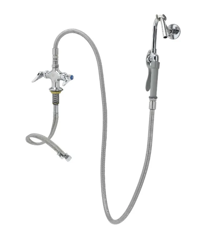 Cleveland DKFK Dual Pantry Pre-Rinse Faucet, 68in Stainless Steel Hose