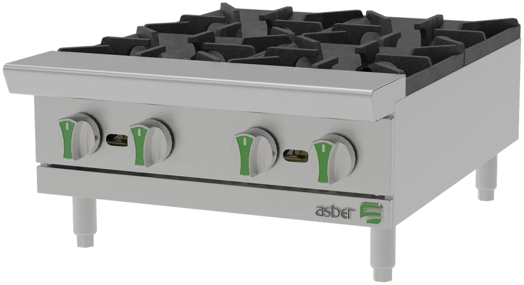 Asber AEHP 4 24 EM Gas Countertop Hotplate