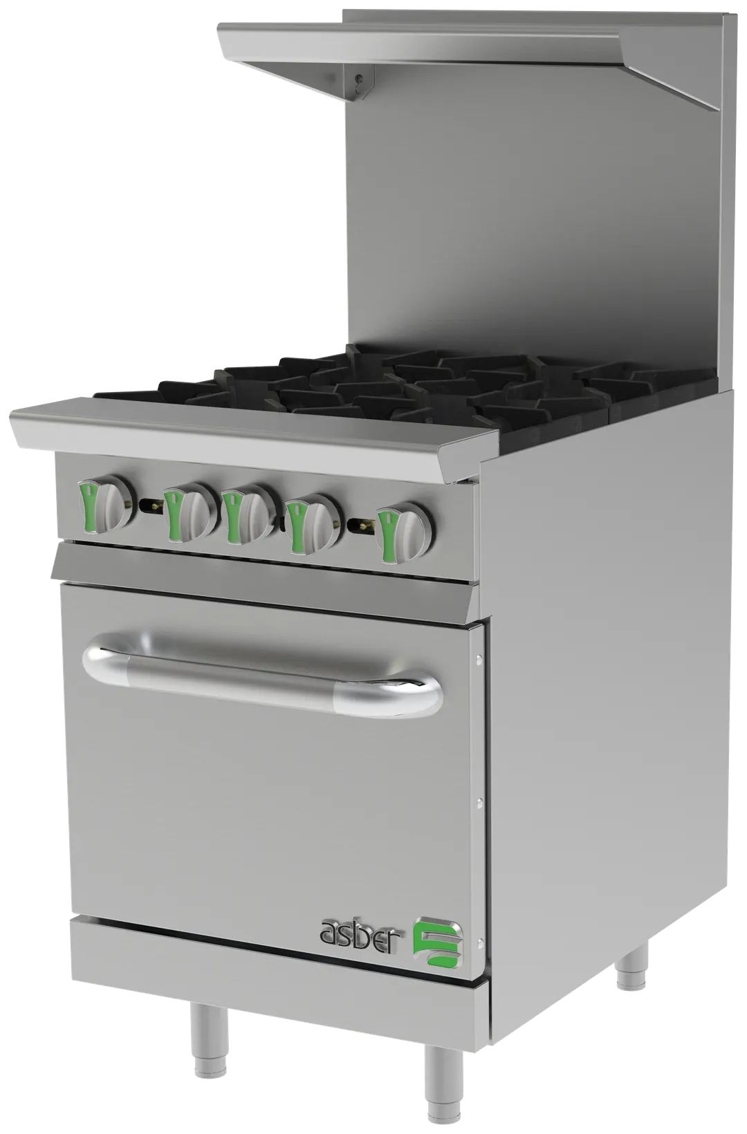 Asber AER 4 24 EM Gas 24" Restaurant Range