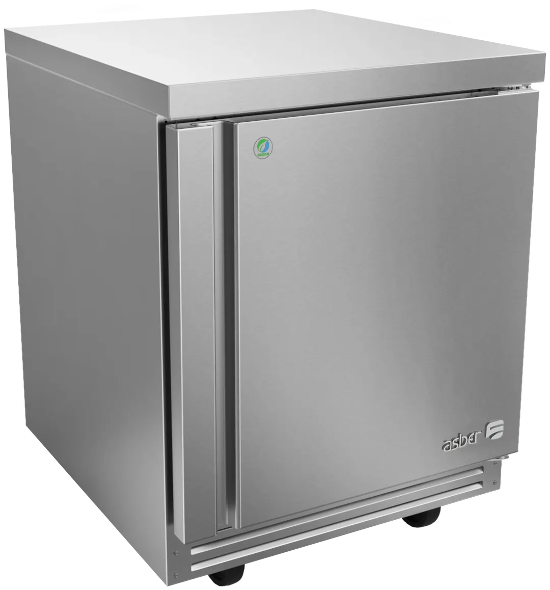 Asber AUTR 27 P 27" 1-Door Undercounter Refrigerator, Stainless Steel, Front Breathing