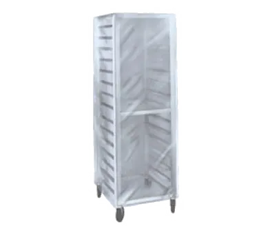 Winholt SRC-58-3Z Rack Cover – Full Height Clear Plastic, 3 Reinforced Zippers, Fits Standard Rack Sizes