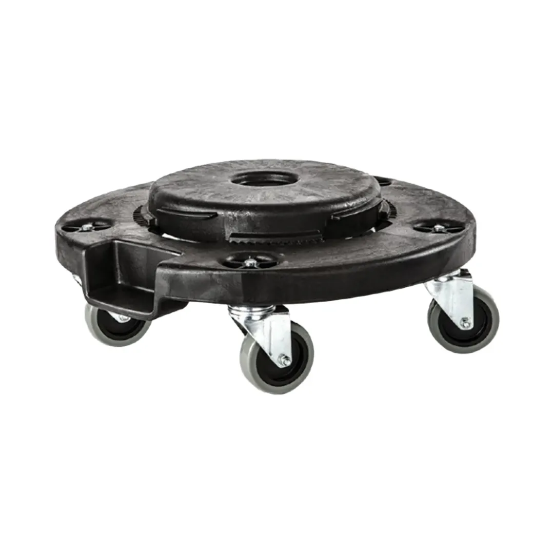 Concasse MCACCCARALMR120 Black Platform Dolly, 31.5 Gallon Capacity for Food Container