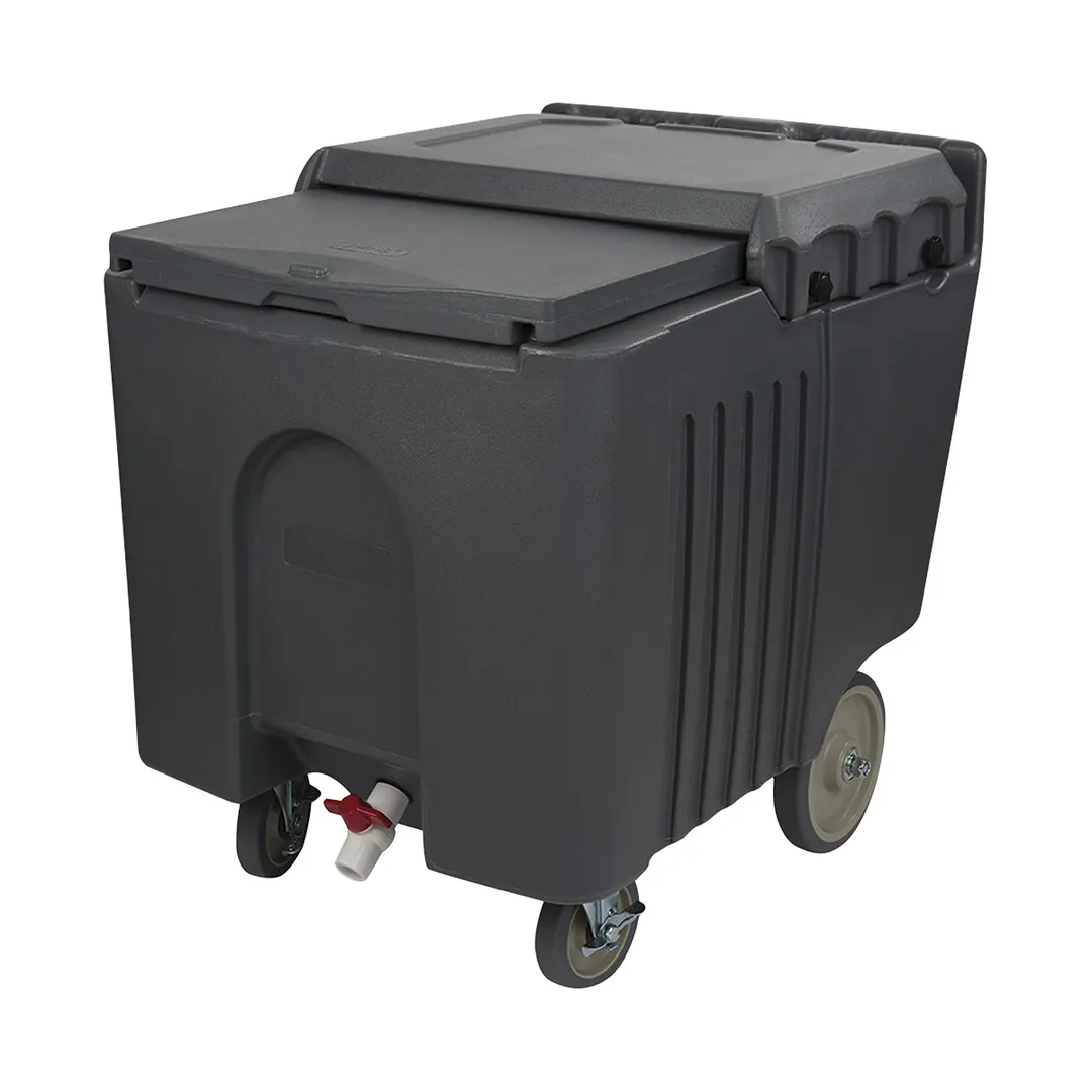 Concasse MCEQCH110 Ice Caddy 23" W x 31-1/2" D x 29-1/4" H Black 100‑199 lb Hinged Insulated Cover