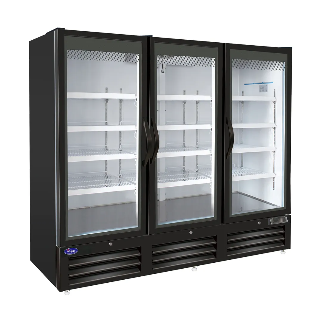 Valpro VP3R-72M 81" 3-Section Merchandiser Refrigerator w/ Swing Glass Door, 72 cu. ft.