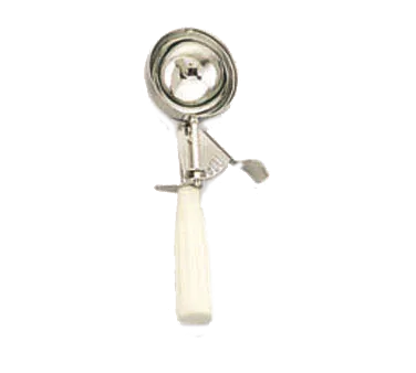 American Metalcraft NSPDS10 Thumb Disher #10, 2‑3 oz, Steel with Ivory Plastic Handle, NSF Approved