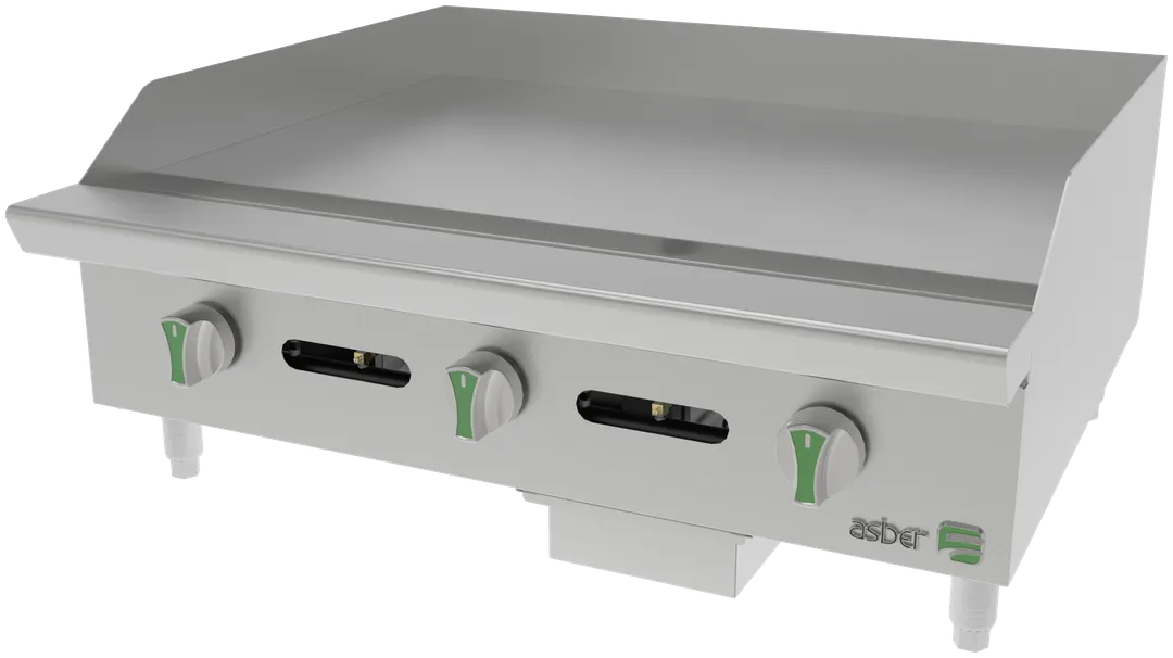 Asber AEMG 36 EM Countertop Gas Griddle / Hotplate