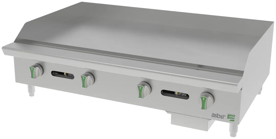 Asber AEMG 48 EM Countertop Gas Griddle / Hotplate