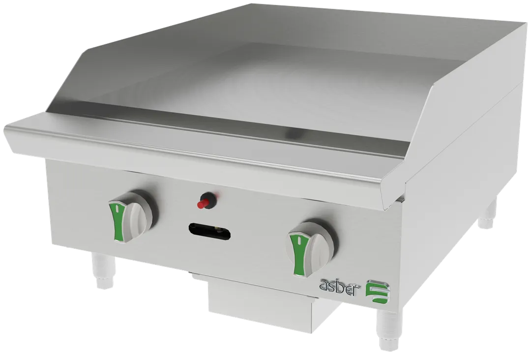 Asber AETG 24 EM Countertop Gas Griddle / Hotplate
