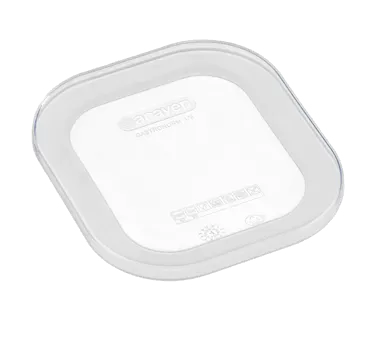 Carlisle 91812 Araven GN 1/6 Square Silicone Lid, Clear, Airtight, -40°F to 392°F, HACCP Compliant