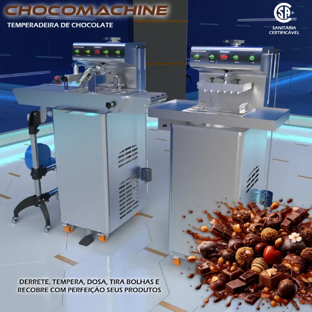 Finamac CHOCOMACHINE 4-in-1 Freezer, 20 kg Capacity, 220 V 2.8 kW, Temp Control, Anti-Clog Pedal