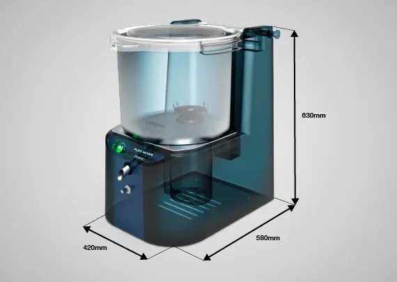 Finamac FLEX MIXER 15 - Aerator/Homogenizer, 8L/15L Capacity, 375W Motor, 220V Safety Sensors