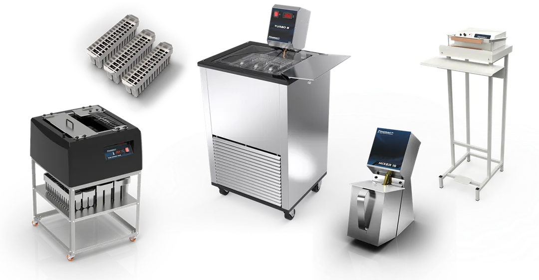 Finamac KIT 200 – 8 L Mixer 15, Turbo 8 Freezer, Unmold Tank Temp Control, 20 cm Bag Sealer, 220 V