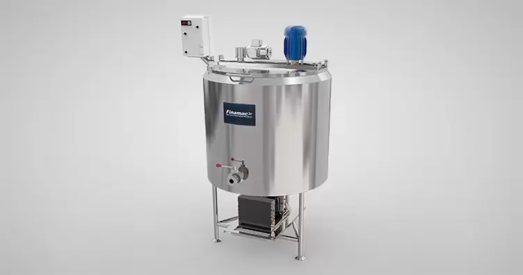 Finamac TM 300 TRIPHASE Pasteurizer, 300 L Vat With 2" SMS Tap, Control, 220 V, Cooling Options