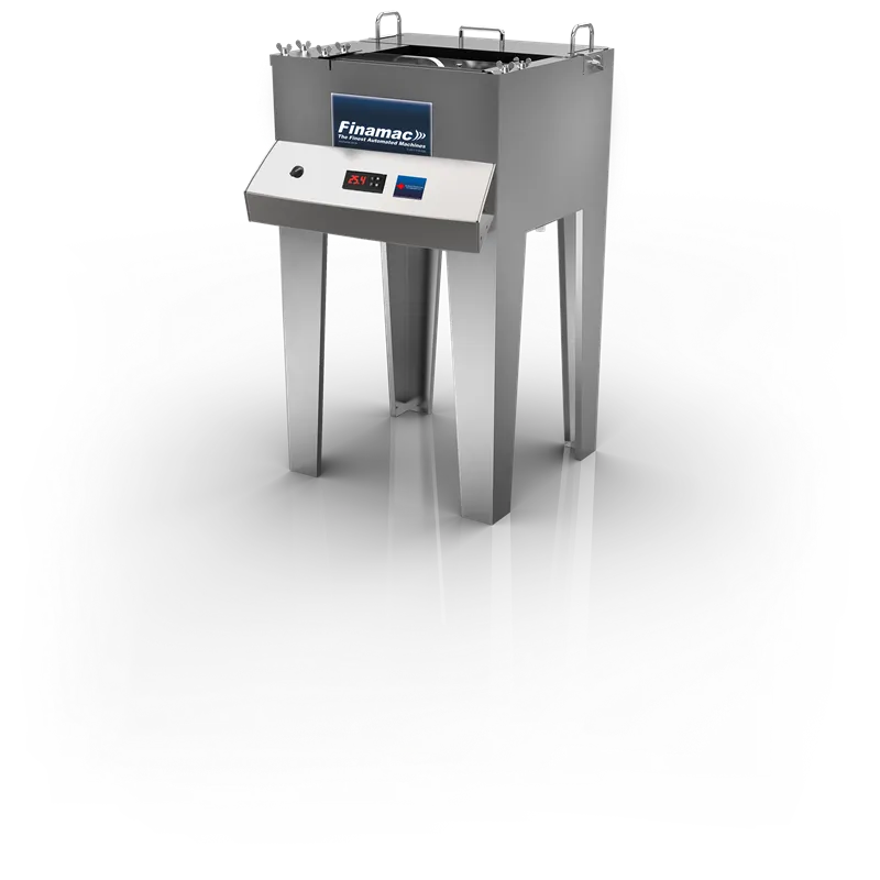 Finamac UNMOLD MACHINE - Pop Unmolder, Choc Dip Tank, 28‑Cav Mold, 50 L Bath, 4 kW, 3,000 Pops/hr