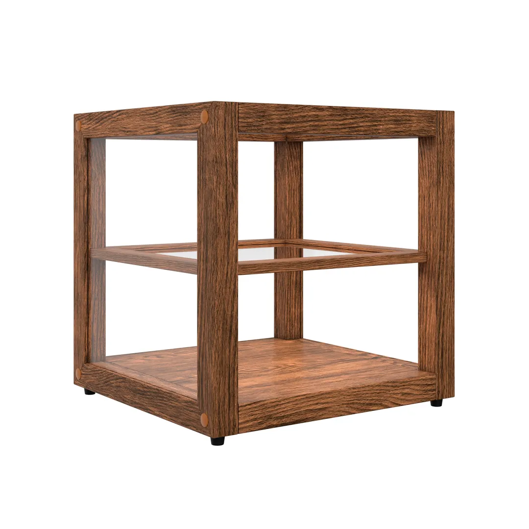 Koolmore KM-BDW-15D Bakery Display Case, 12.2"W x 11.7"D x 12.2"H, 1.0 cu ft, 2 glass shelves, wood