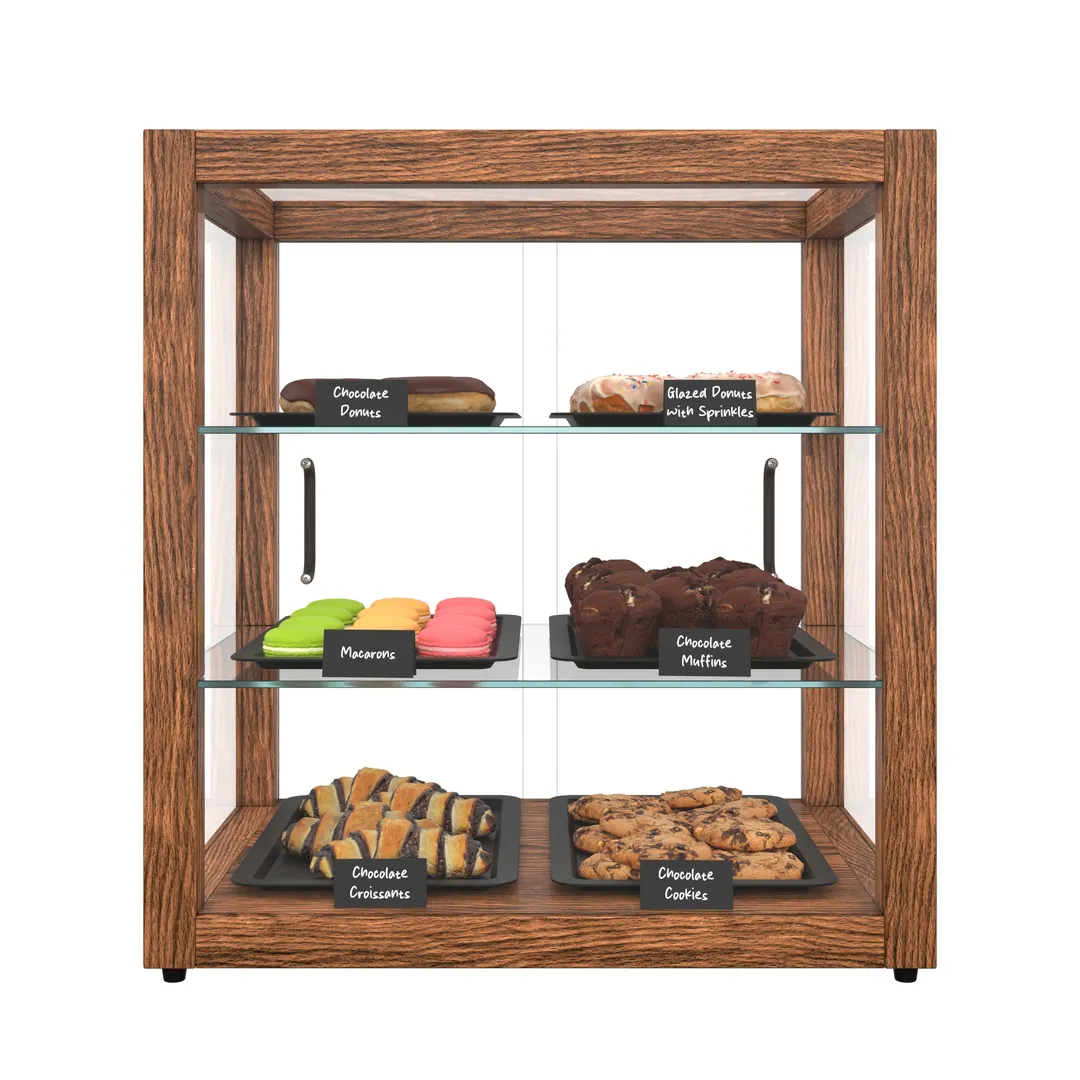 Koolmore KM-BDW-20D Bakery Display Case, 18"W x 12.5"D x 18.8"H, 2.5 cu ft