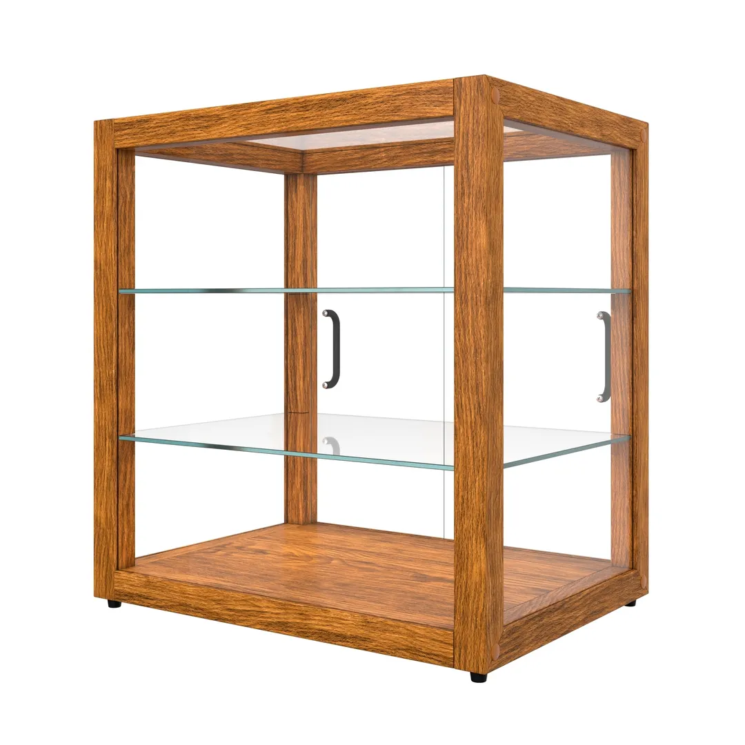 Koolmore KM-BDW-20L Bakery Case, 18"W x 12.5"D x 18.8"H, 2.5 cu ft, 3 Shelves, Tempered Glass, Finish