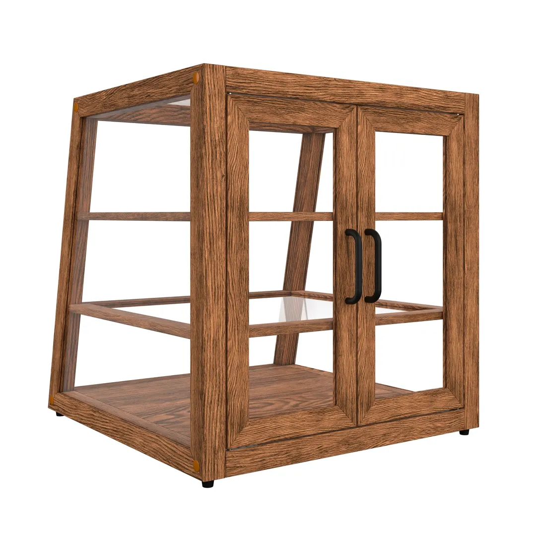 Koolmore KM-BDW-21SLD Refrigerated Bakery Display Case, 18.2"W, 3.5 cu. ft., 3 Tempered-Glass Shelves, Remote
