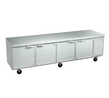 La Rosa Refrigeration 2510-ST 110" 4-Section Worktop Refrigerator w/ 4 Doors