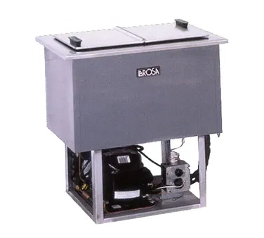 La Rosa 5020 Drop-In Ice Cream Unit, Two 3-Gal Tubs, Hinged Lid, 115V 1/3 HP, 8' Cord, Detroit