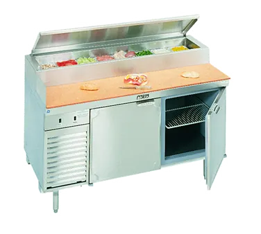 La Rosa L-14186-32 86” 3-Door Refrigerated Pizza Prep Table, 11 Pans