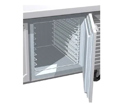 La Rosa Refrigeration L-90139 Removable Pan Rack for 18x26 Bun Pans, Stainless Steel