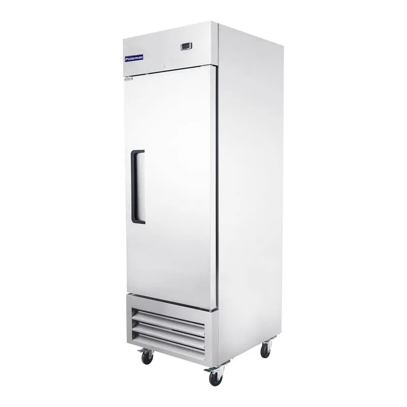 Polarman PLM-27FS 27" 1-Solid Door Reach-In Freezer, Bottom Mounted, 23 cu. ft., Stainless Steel