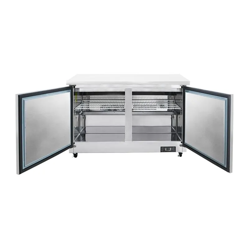 Polarman PLM-UC-48S 48" 2-Solid Door Undercounter Refrigerator, Stainless Steel, 12 cu. ft.