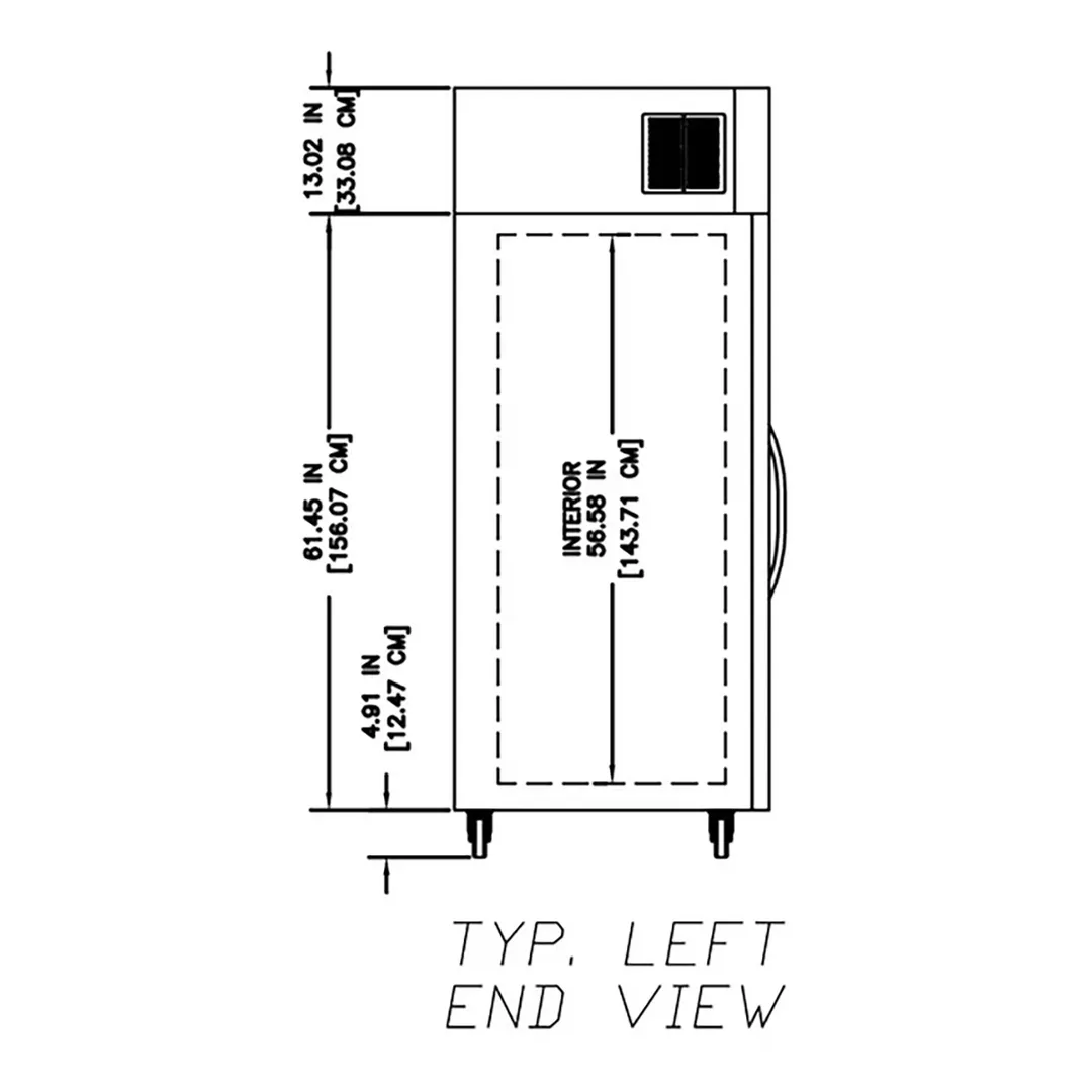 Delfield GAR2P-GH 55" 2-Section Reach-In Refrigerator w/ 4 Glass Half-Doors, 46 cu. ft.