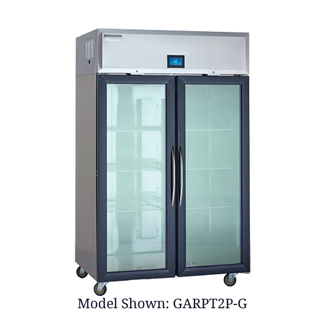 Delfield GARPT1P-G 33" 2-Glass Door Pass Thru Refrigerator, 23 cu. ft., Top Mounted