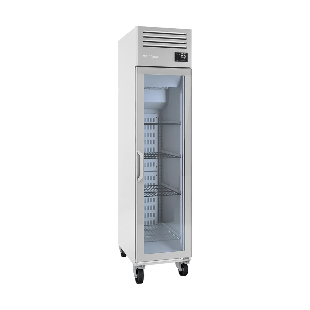 Infrico USA IRR-AGN300CR 19" 1-Section Reach-In Refrigerator w/ Glass Door, 12 cu. ft.