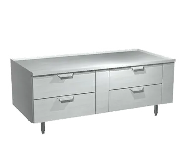 La Rosa 3164-RR 64" 4 Drawers Refrigerated Chef Base, Marine Edge Top, 4.48 cu ft, 115V 1.60A