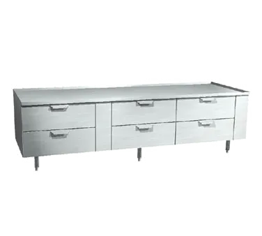 La Rosa Refrigeration 3190-RR 90" 6 Drawers Refrigerated Chef Base, Marine Edge Stainless Steel Top
