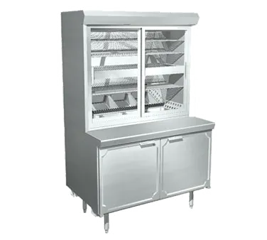 La Rosa Refrigeration L-31148-32 48" X 32" Bakery Display Case, 4 Shelves, 304 Steel, Sliding Doors