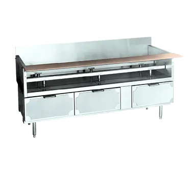La Rosa Refrigeration L-75142-30 42" 4 Drawers Refrigerated Chef Base, Marine Edge Stainless Steel Top, 1/4 HP