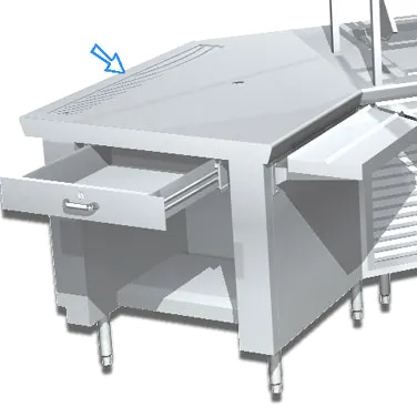La Rosa Refrigeration L-90184 Beverage Drip Tray Trough