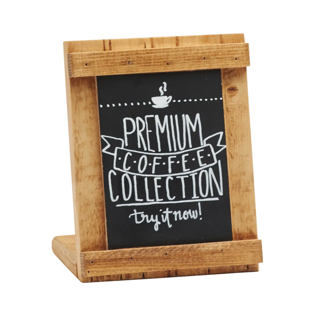 Cal-Mil 3489-46-99 Rustic Pine Madera Chalkboard, 4"W x 6"H Write-On Area, Wooden Frame