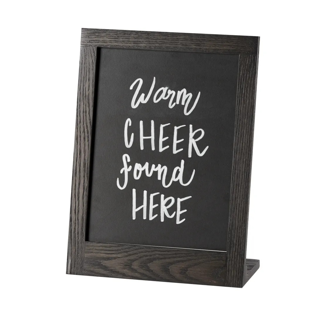 Cal-Mil 3818-811-87 Chalkboard Sign, 10-3/8"W x 4-3/4"D x 13-3/4"H, 8-1/2"x11" Writing Surface, Gray