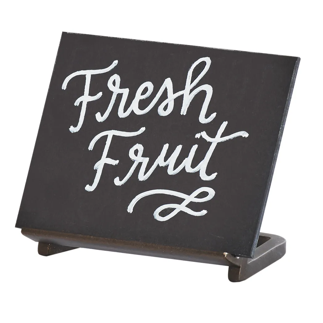 Cal-Mil 3919-43-84 Sierra Chalkboard Sign, 4"W x 3"H Write Area, Metal Frame, Bronze