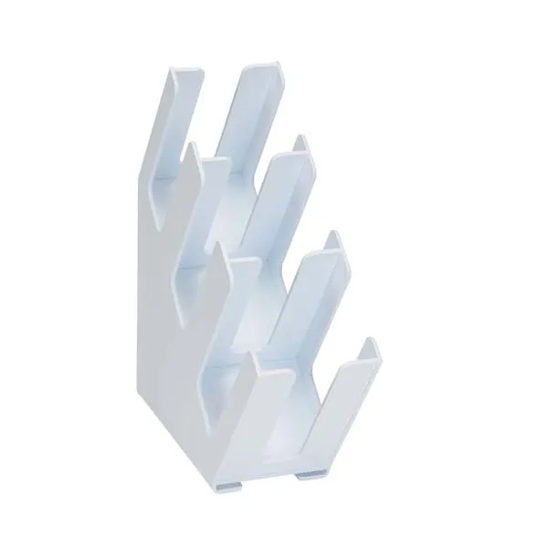 Dispense-Rite LID-3WT Cup & Lid Organizer, 3 Sections, 16-1/2" H x 5-1/4" W x 17" D, White
