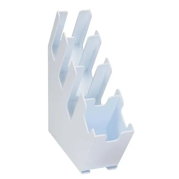 Dispense-Rite LID-4WT-WS Lid & Straw Organizer, Four Sections, 19-7/8"H x 5-14"W x 20-3/4"D, White