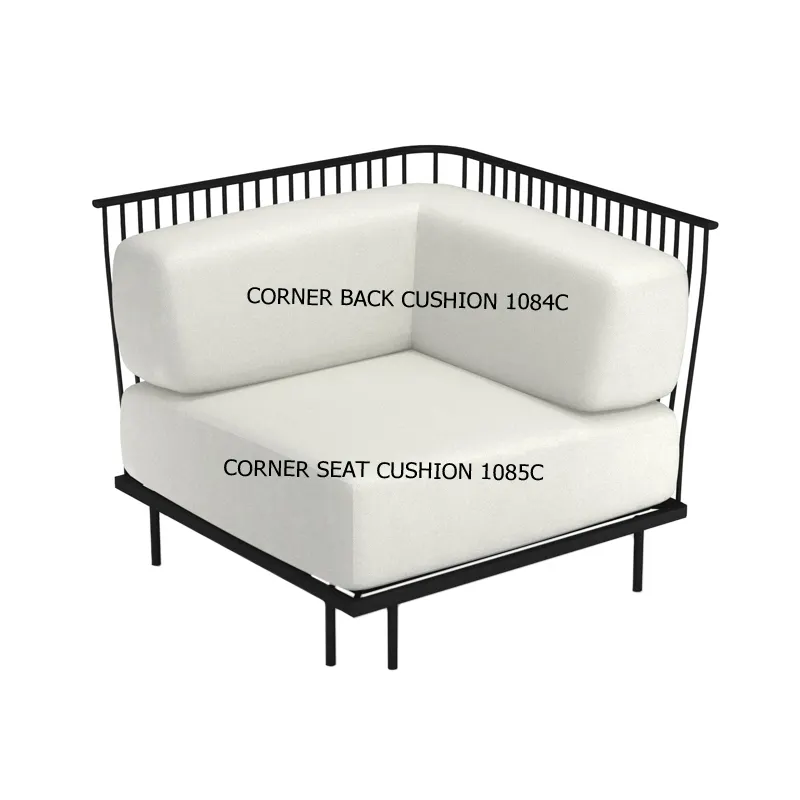 emuamericas 1084C Cannolè Corner Back Cushion for 1084 Outdoor Furniture - Commercial Grade, Durable Foam Padding
