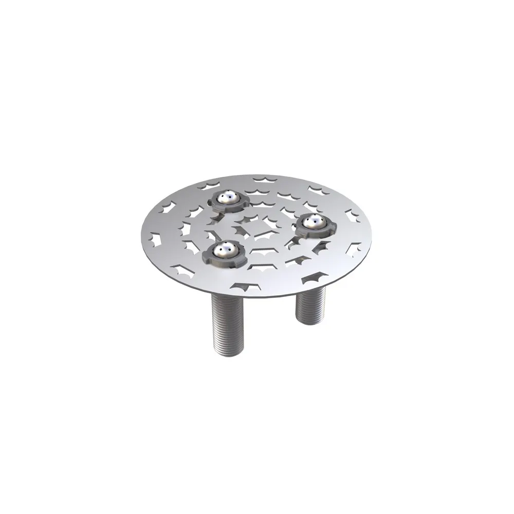 Krowne 16-446 Royal Series Stainless Steel Triple Spray Pitcher Rinserr, 6" Diameter/ 50 PSI