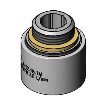 T&S Brass B-0199-07-F10 Aerator, vandal resistant, flow control
