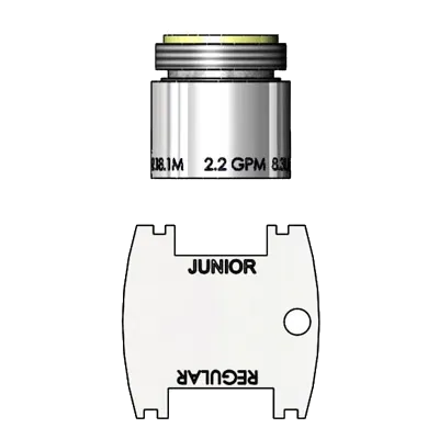 T&S Brass B-0199-09 Aerator, vandal resistant