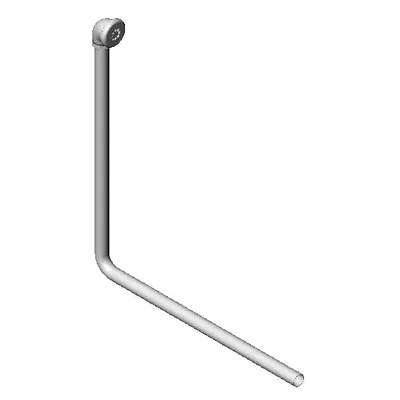 T&S Brass B-3999-OF-XL Waste Drain Valve Overflow Kit, extra long