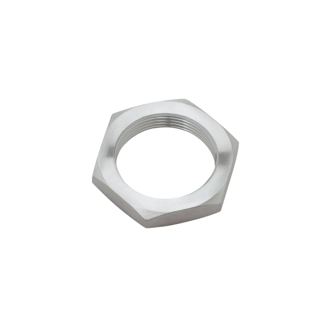 T&S Brass S020655-20 Stainless steel hex locknut with M32x1.5 female thread.
